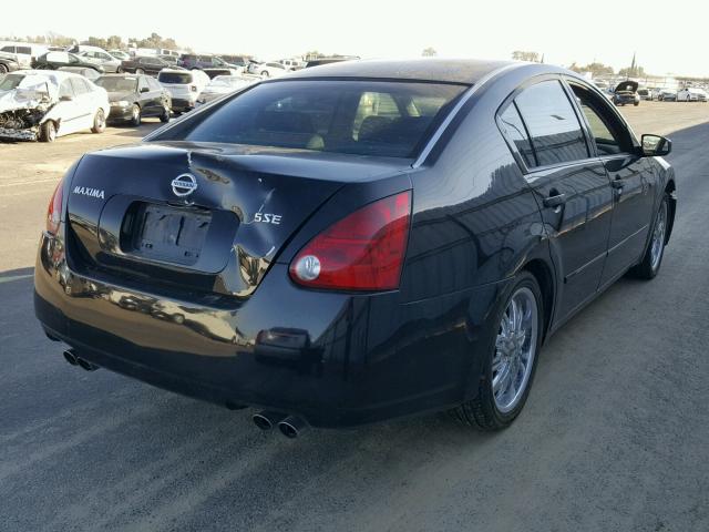 1N4BA41E74C853688 - 2004 NISSAN MAXIMA BLACK photo 4