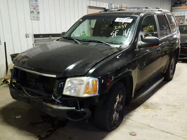 1GKDT13S722314686 - 2002 GMC ENVOY BLACK photo 2