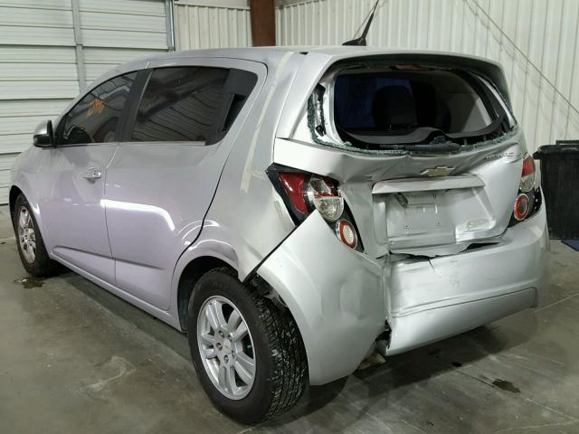 1G1JC6SH9C4120676 - 2012 CHEVROLET SONIC LT SILVER photo 3