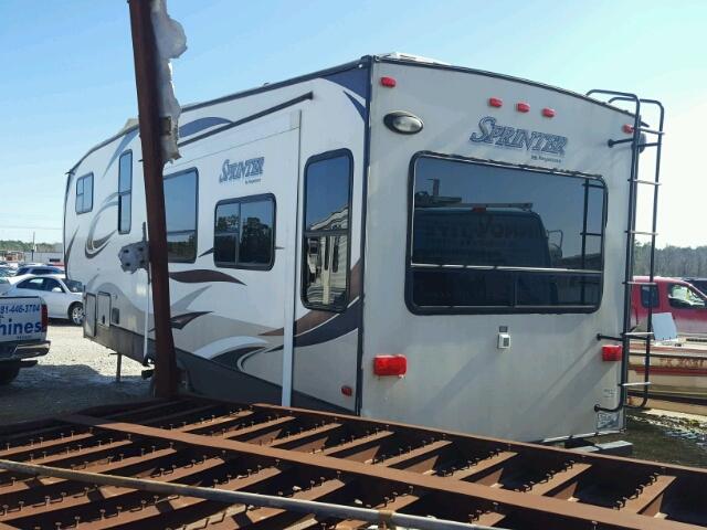 4YDF2692XE1533080 - 2014 KEYSTONE 5TH WHEEL WHITE photo 3