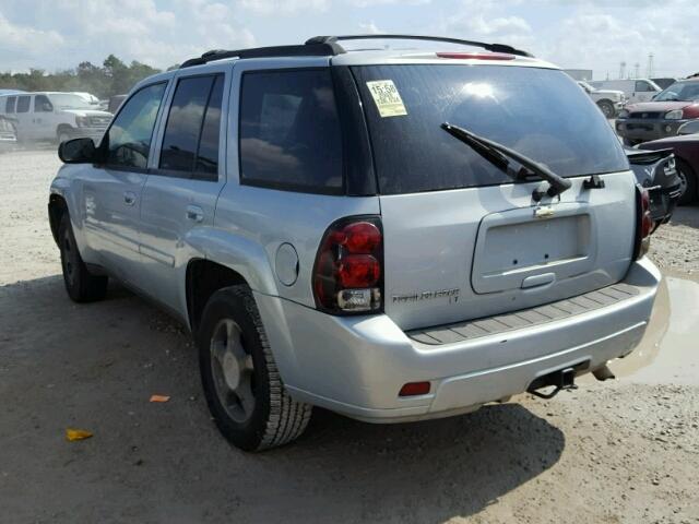 1GNDS13S682111710 - 2008 CHEVROLET TRAILBLAZE BLUE photo 3