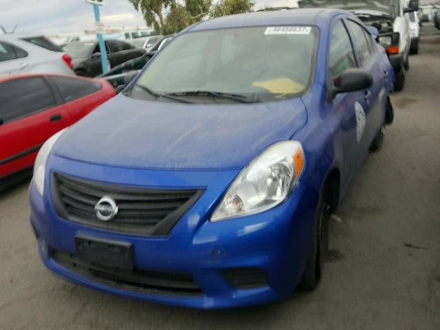 3N1CN7APXDL855934 - 2013 NISSAN VERSA S BLUE photo 2