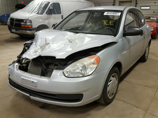 KMHCM36C09U114862 - 2009 HYUNDAI ACCENT GS SILVER photo 2