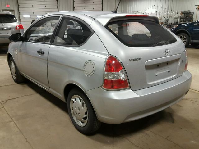 KMHCM36C09U114862 - 2009 HYUNDAI ACCENT GS SILVER photo 3