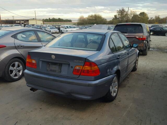 WBAET37484NJ83399 - 2004 BMW 325 I BLUE photo 4