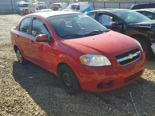 KL1TD5DE8BB137268 - 2011 CHEVROLET AVEO LS RED photo 1