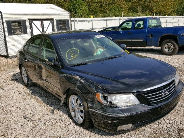 KMHFC46F38A264304 - 2008 HYUNDAI AZERA SE BLACK photo 1