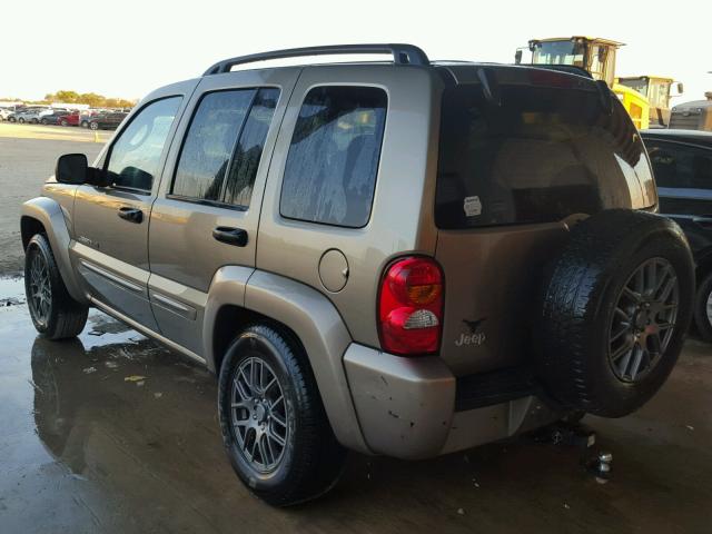 1J4GK58K53W582989 - 2003 JEEP LIBERTY LI TAN photo 3