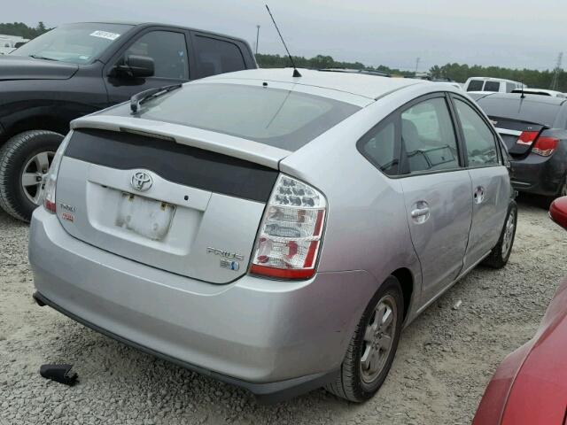 JTDKB20U167065604 - 2006 TOYOTA PRIUS SILVER photo 4