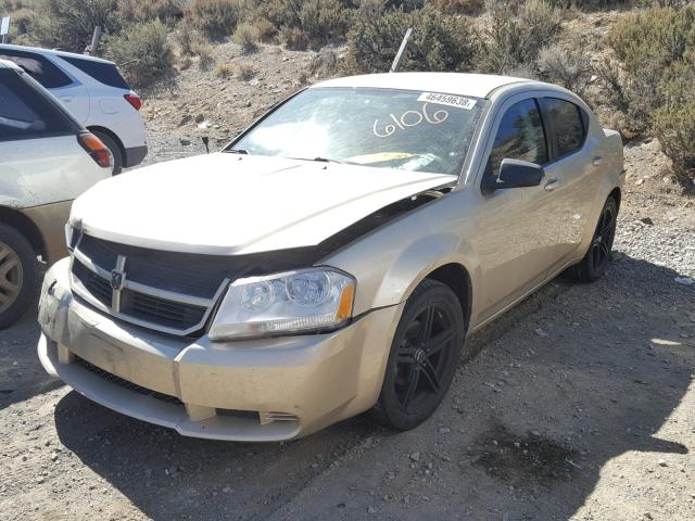 1B3CC4FB7AN236106 - 2010 DODGE AVENGER SX GOLD photo 2