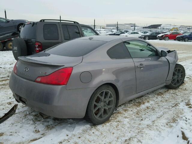 JNKCV64E08M123842 - 2008 INFINITI G37 BASE GRAY photo 4