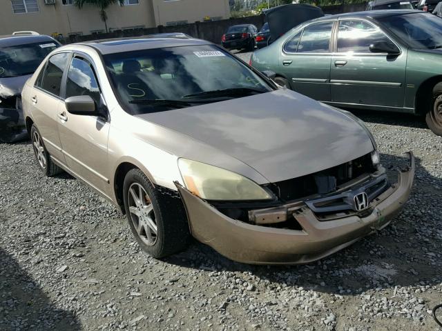 1HGCM66504A011914 - 2004 HONDA ACCORD BEIGE photo 1