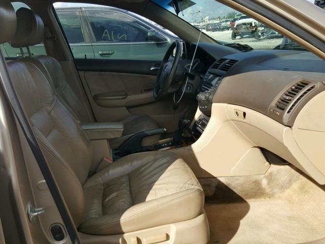 1HGCM66504A011914 - 2004 HONDA ACCORD BEIGE photo 5