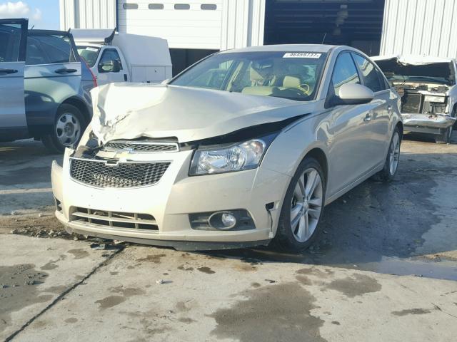 1G1PH5SCXC7290179 - 2012 CHEVROLET CRUZE LTZ TAN photo 2