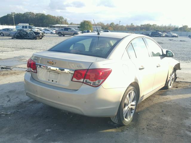 1G1PH5SCXC7290179 - 2012 CHEVROLET CRUZE LTZ TAN photo 4