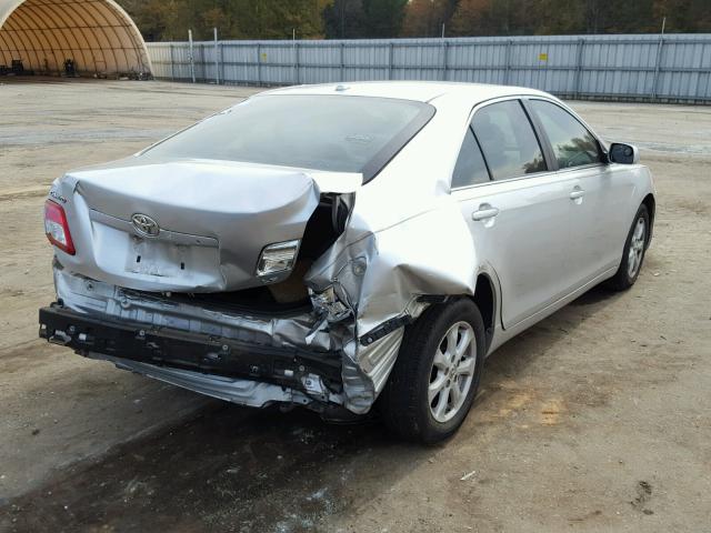 4T4BF3EK6BR216368 - 2011 TOYOTA CAMRY SILVER photo 4