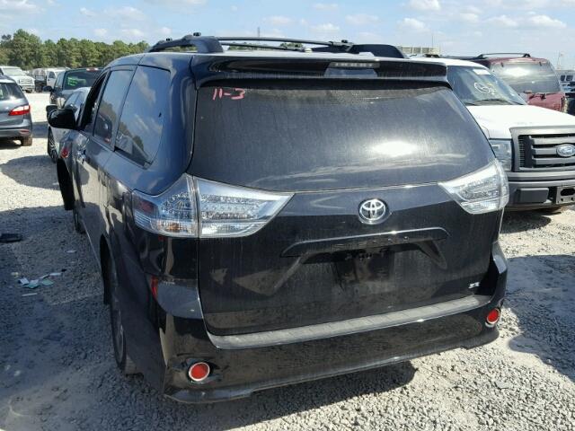 5TDXK3DC9FS617112 - 2015 TOYOTA SIENNA SPO BLACK photo 3