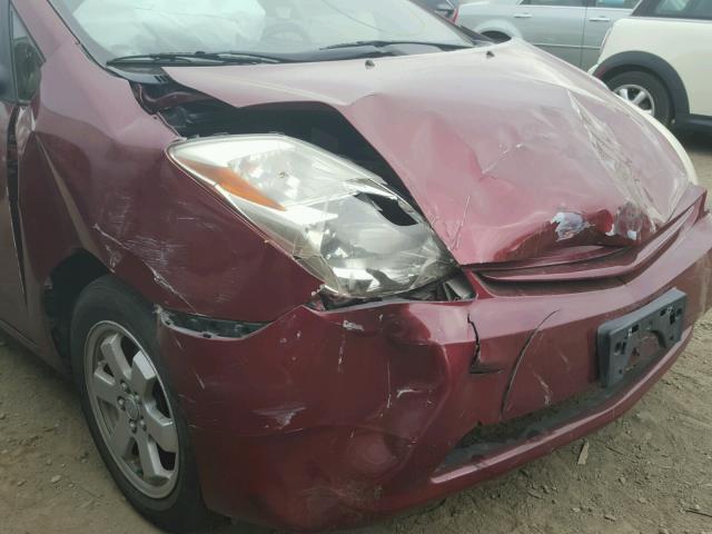 JTDKB20U753085572 - 2005 TOYOTA PRIUS BURGUNDY photo 8