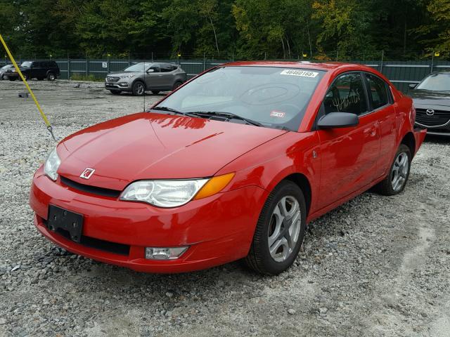 1G8AW12F43Z206488 - 2003 SATURN ION LEVEL RED photo 2