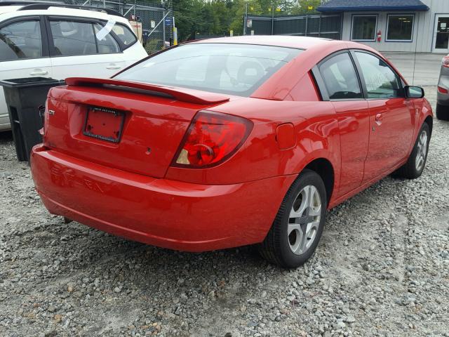 1G8AW12F43Z206488 - 2003 SATURN ION LEVEL RED photo 4