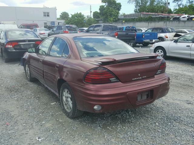 1G2NE52F82C272498 - 2002 PONTIAC GRAND AM S Bordo foto 3