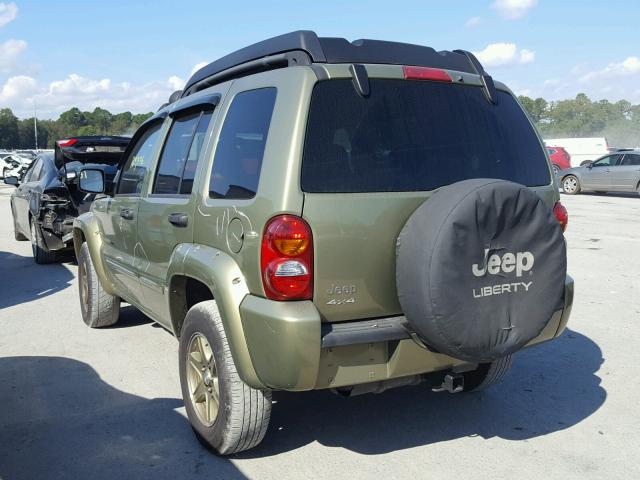 1J4GL38K63W563675 - 2003 JEEP LIBERTY RE GREEN photo 3