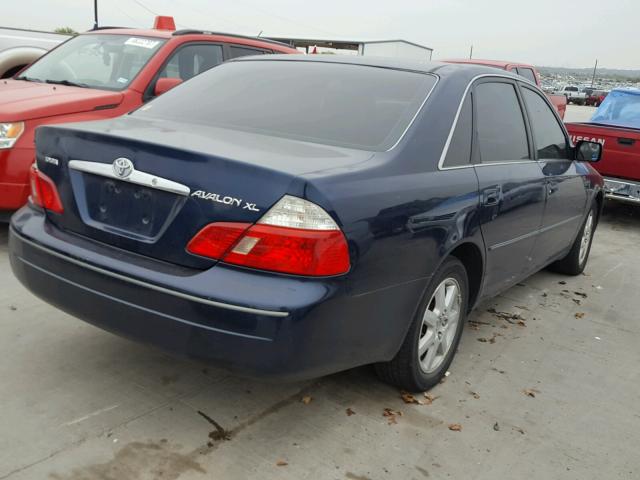 4T1BF28B03U317035 - 2003 TOYOTA AVALON XL BLUE photo 4