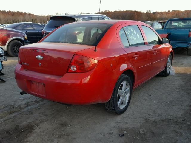 1G1AT58H197297540 - 2009 CHEVROLET COBALT LT RED photo 4