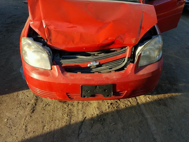 1G1AT58H197297540 - 2009 CHEVROLET COBALT LT RED photo 7