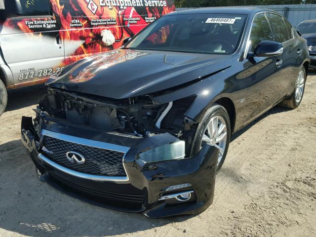 JN1CV7AP4GM203563 - 2016 INFINITI Q50 BASE BLACK photo 2