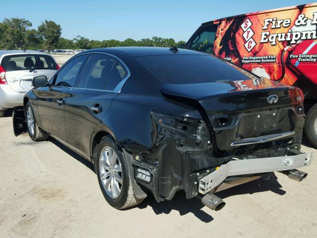 JN1CV7AP4GM203563 - 2016 INFINITI Q50 BASE BLACK photo 3