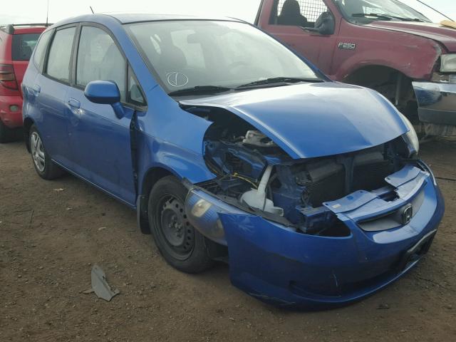 JHMGD38488S054186 - 2008 HONDA FIT BLUE photo 1