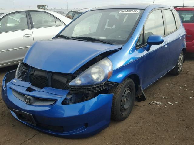 JHMGD38488S054186 - 2008 HONDA FIT BLUE photo 2