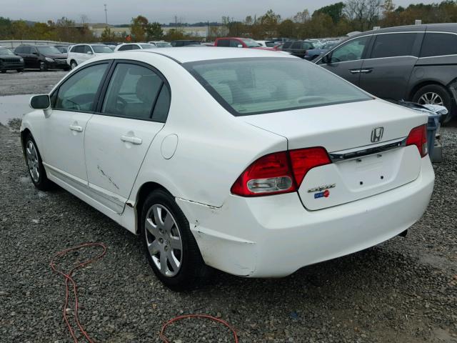 2HGFA1F55AH564046 - 2010 HONDA CIVIC WHITE photo 3