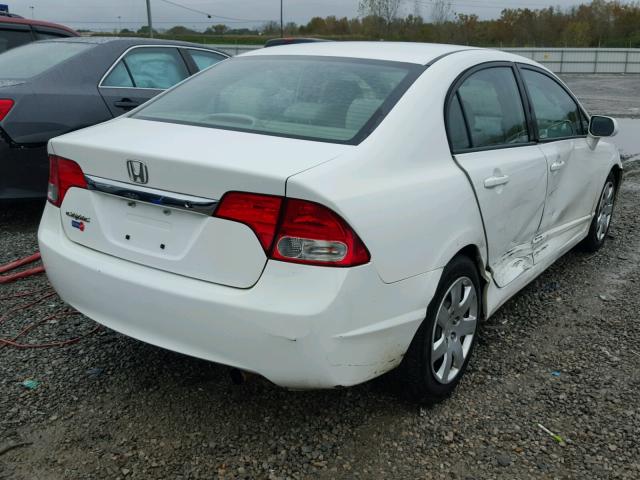 2HGFA1F55AH564046 - 2010 HONDA CIVIC WHITE photo 4