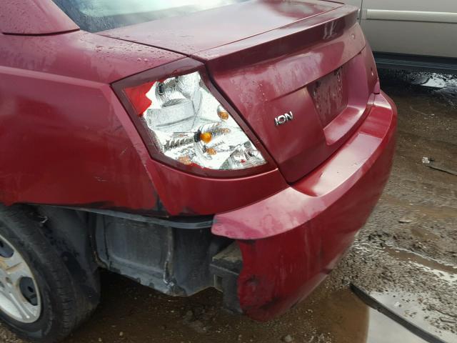 1G8AG52F84Z219007 - 2004 SATURN ION LEVEL RED photo 9