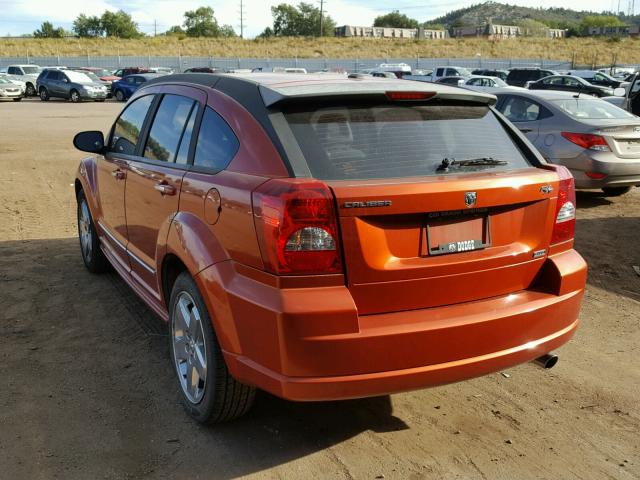 1B3HE78KX7D556064 - 2007 DODGE CALIBER R/ ORANGE photo 3