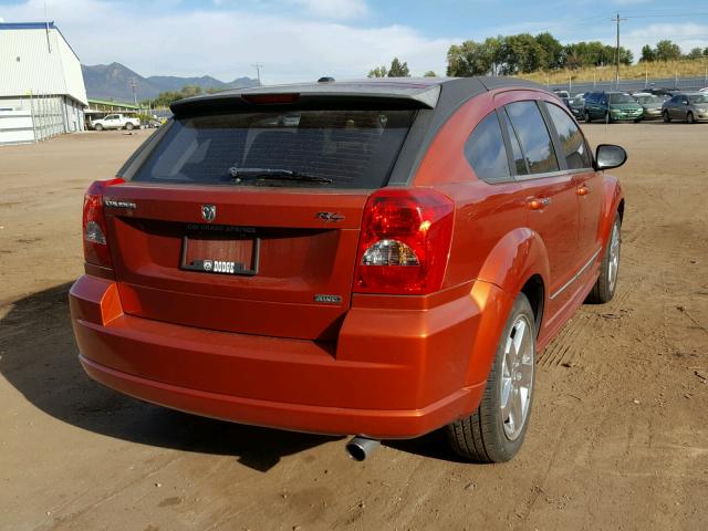 1B3HE78KX7D556064 - 2007 DODGE CALIBER R/ ORANGE photo 4