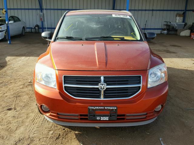 1B3HE78KX7D556064 - 2007 DODGE CALIBER R/ ORANGE photo 9