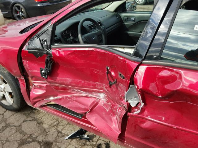 3FAHP07Z79R201920 - 2009 FORD FUSION SE RED photo 10