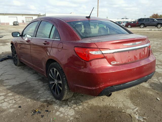 1C3CCBBG3CN288649 - 2012 CHRYSLER 200 TOURIN RED photo 3