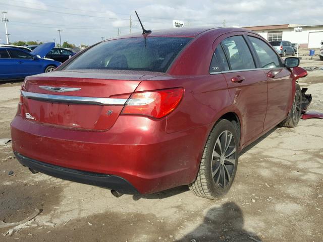 1C3CCBBG3CN288649 - 2012 CHRYSLER 200 TOURIN RED photo 4