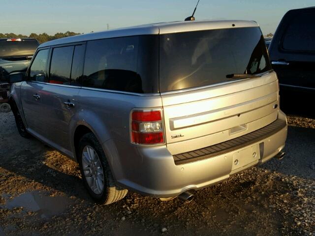 2FMGK5C84GBA11708 - 2016 FORD FLEX SEL SILVER photo 3