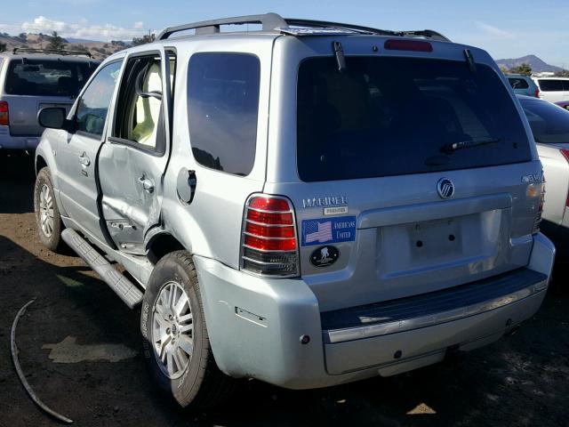 4M2CU571X6KJ07285 - 2006 MERCURY MARINER SILVER photo 3