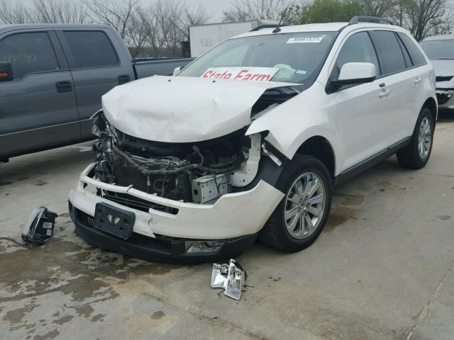 2FMDK3JC3ABA48710 - 2010 FORD EDGE SEL WHITE photo 2