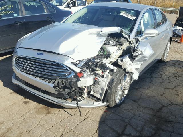 3FA6P0K94HR124825 - 2017 FORD FUSION TIT SILVER photo 2