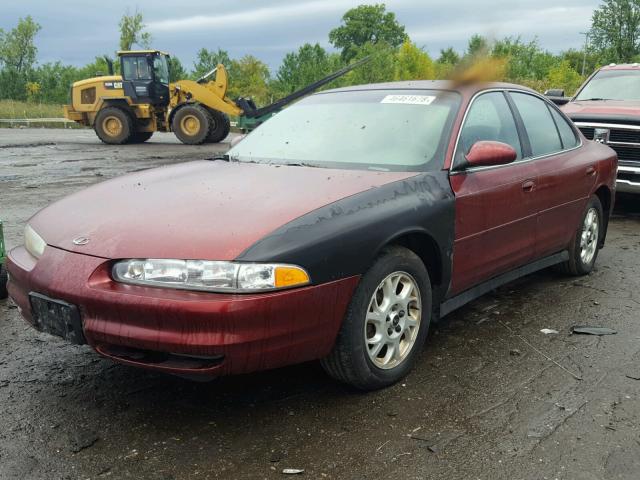 1G3WS52HXYF349275 - 2000 OLDSMOBILE INTRIGUE G MAROON photo 2