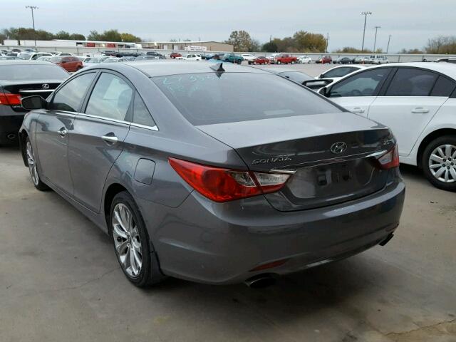 5NPEC4AB9DH565344 - 2013 HYUNDAI SONATA SE CHARCOAL photo 3