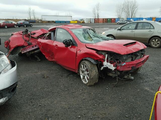 JM1BL1N31C1540609 - 2012 MAZDA SPEED 3 RED photo 1