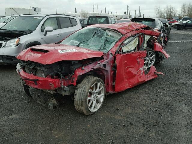 JM1BL1N31C1540609 - 2012 MAZDA SPEED 3 RED photo 2